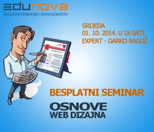 Naslovna fotografija uz članak: Besplatni seminar – Osnove Web dizajna